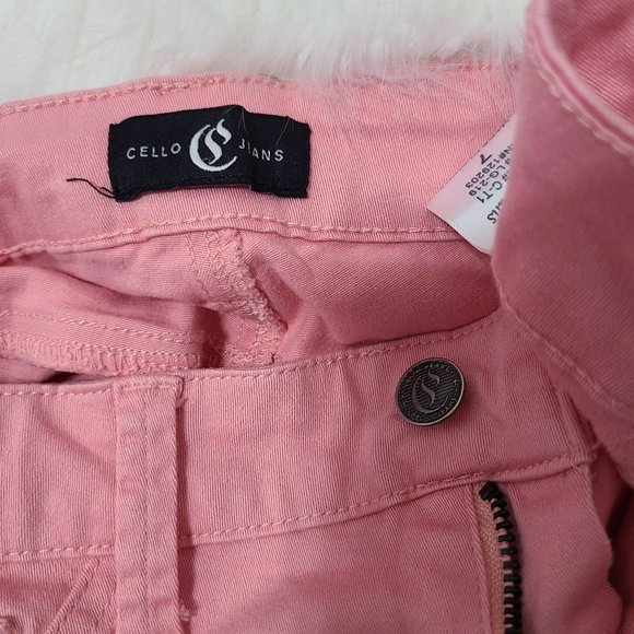 Cello Jeans Womens Pink Skinny Jeans,SZ 7 - Picture 7 of 10